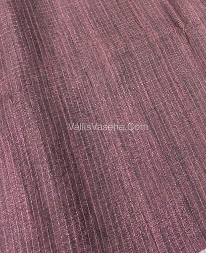 Art Tussar / Art Silk - Green & Brown - VVATS003