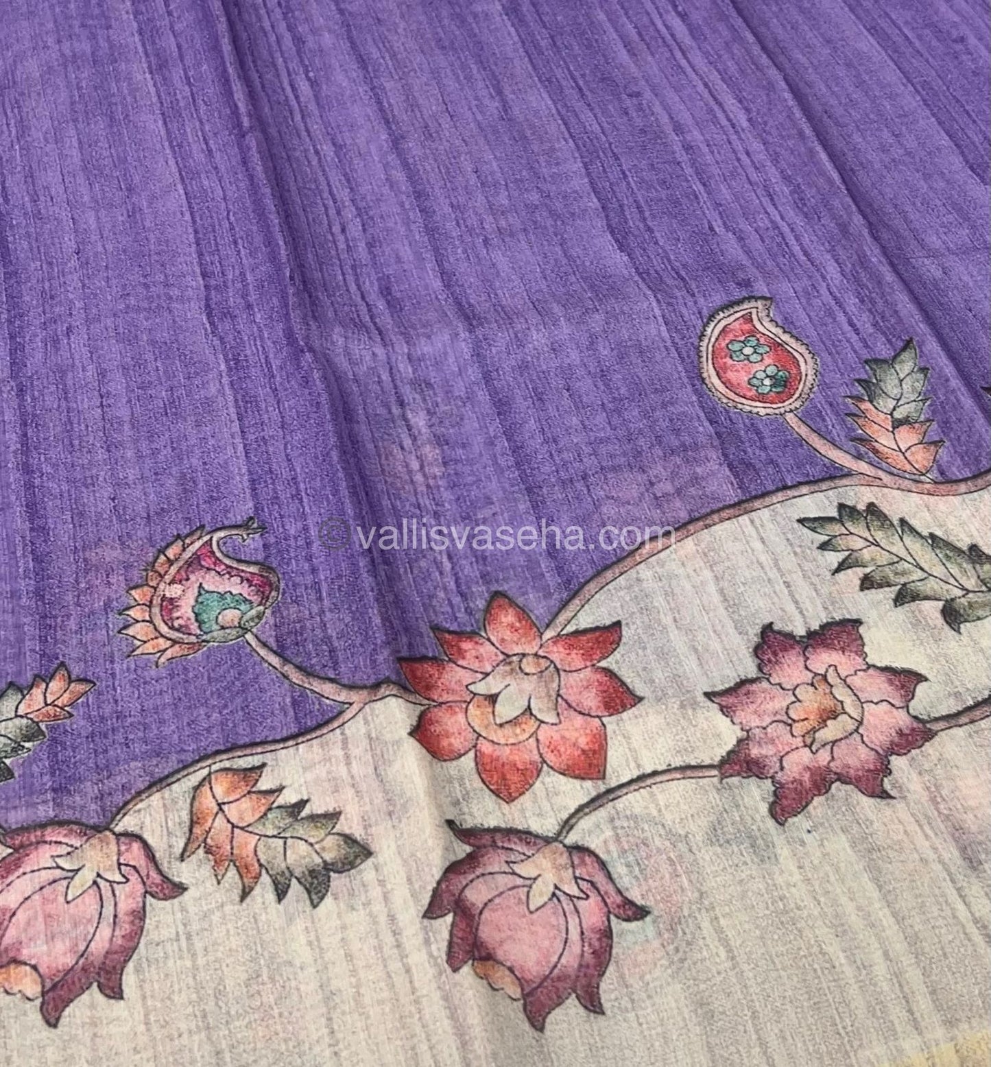 Semi Chanderi Saree - Digital Printed - VVSCD001