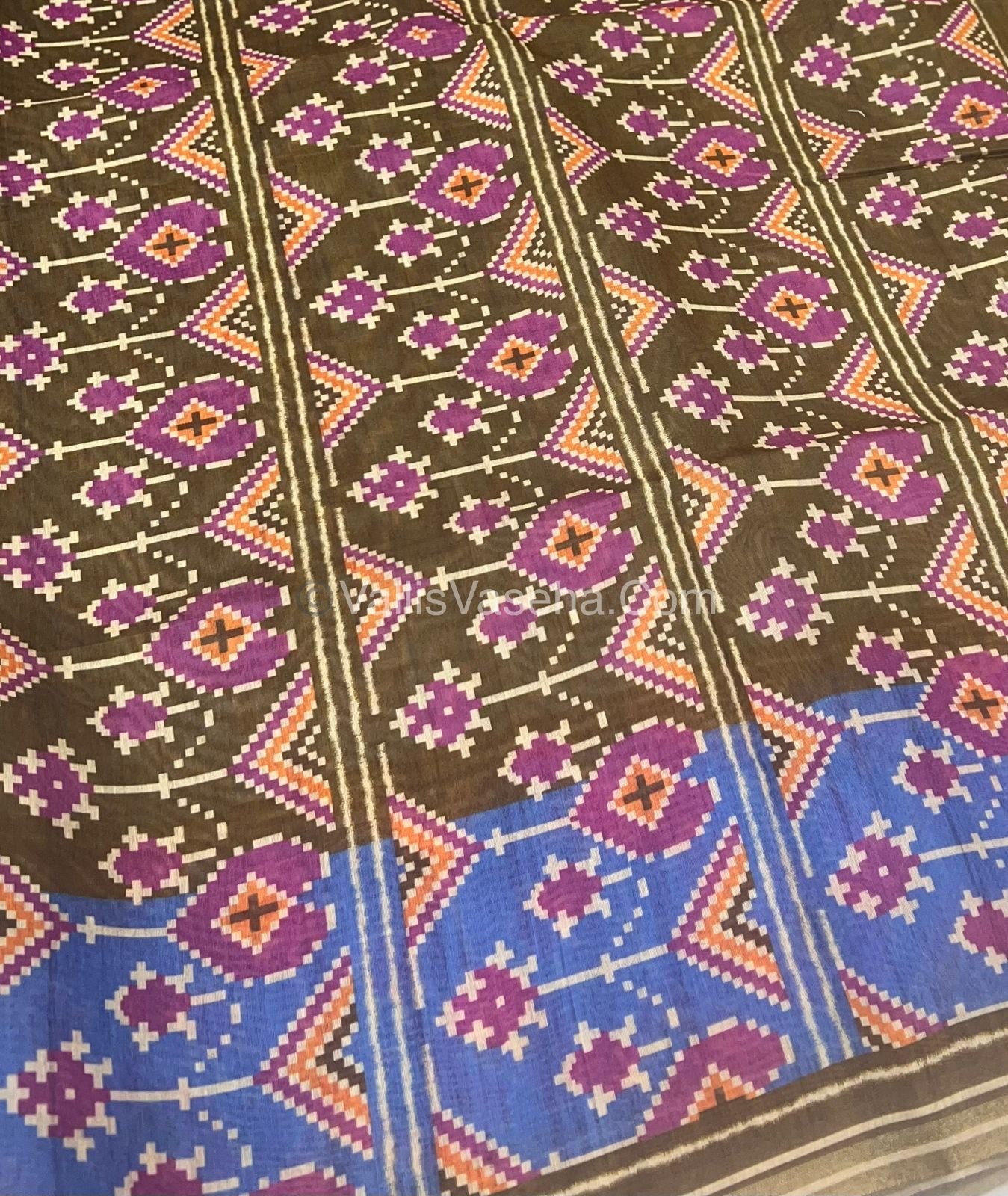 Semi Tussar Saree  - VVSTS009