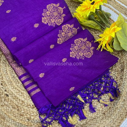 Mulberry Semi Silk - Purple Shade - VVMS001