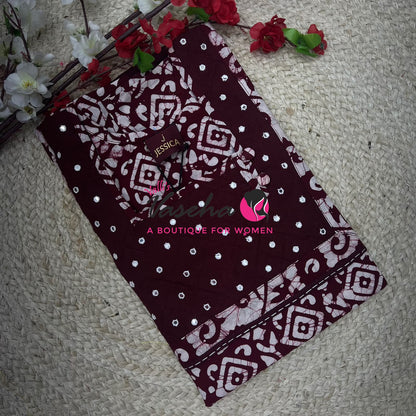 Free Size - Nighties - Batick Print - VVJN001
