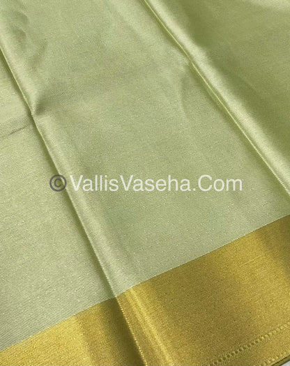 Semi Bridal Tissue Sarees |Celebrity Hit Design | Pista Green Shade |VVCTS001