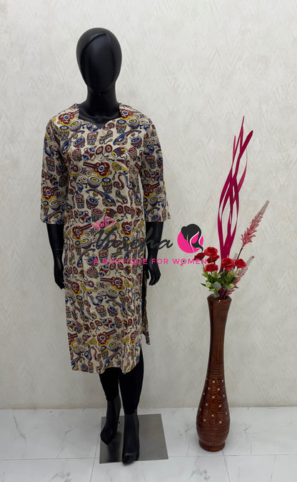 Ready Made - Kalamkari Kurti - VVRKK003