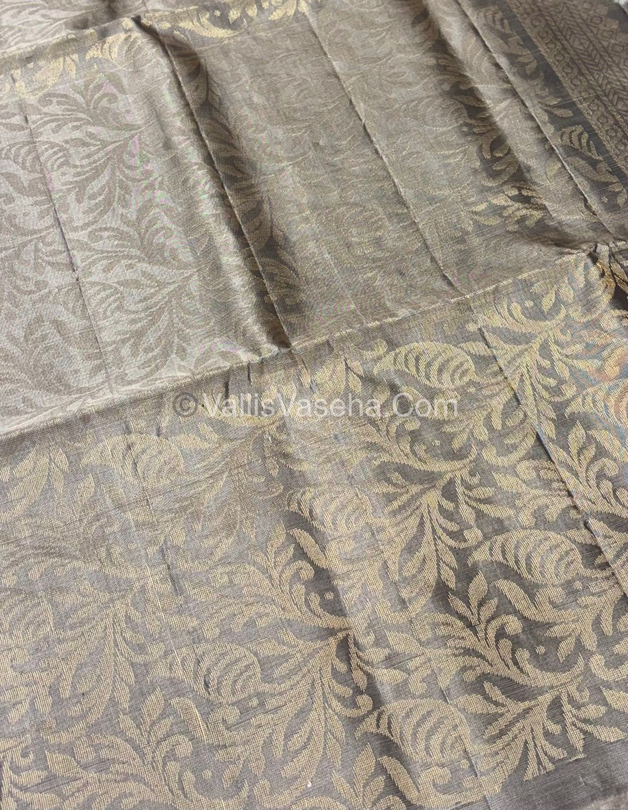 Half Mixed Soft Silk Saree - Purplish Pink With Grey - VVPSS073