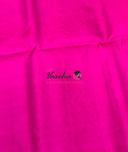 Pure Soft Silk Saree  - Purple With Pink Combo - VVPSS139