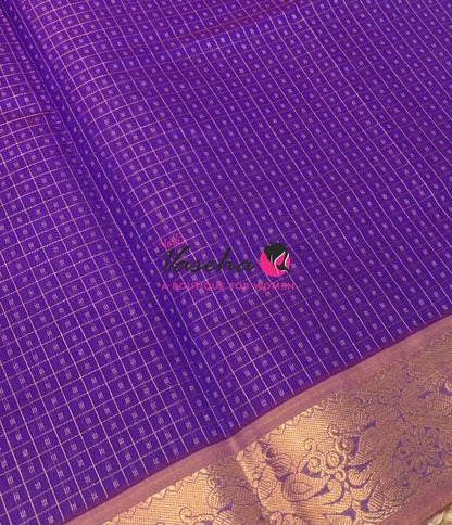 Semi Silk Cotton Saree | Lakshadeepam Design |VVSSC009
