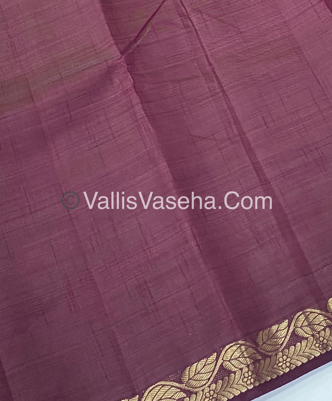 Semi Tussar Silk - Wine Shade - VVSTS003
