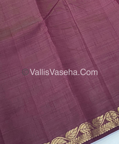 Semi Tussar Silk - Wine Shade - VVSTS003