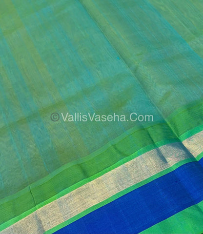 Pure Korvai Silk Cotton Saree - Temple border - VVKSC001