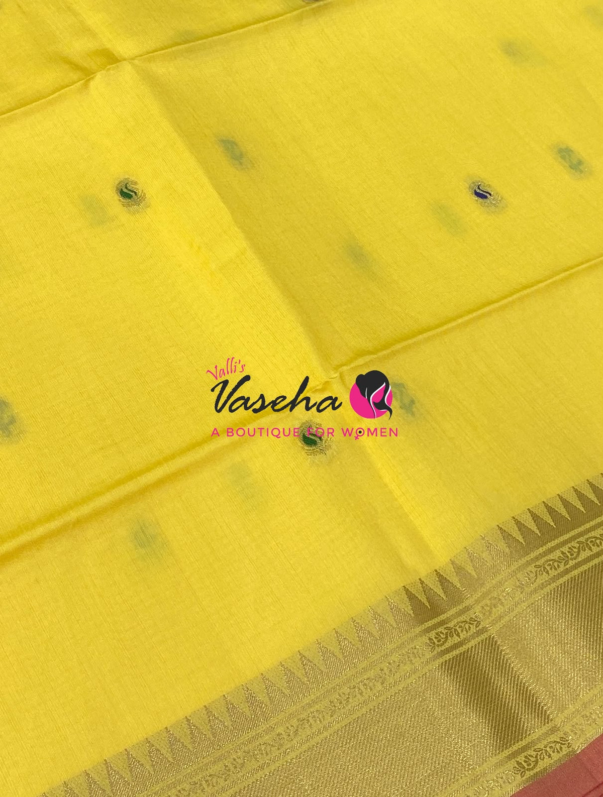 Semi Raw silk - Yellow Shade - VVRS010