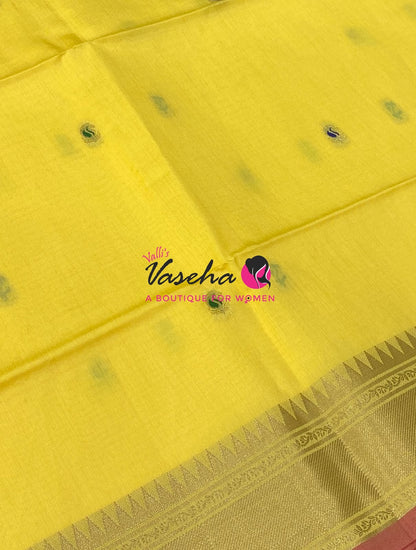 Semi Raw silk - Yellow Shade - VVRS010