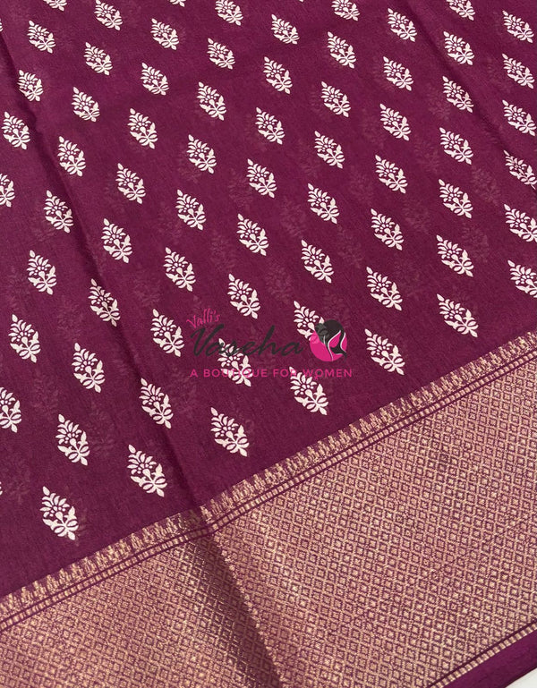 Semi Binny Silk | Wine |VVSBS009