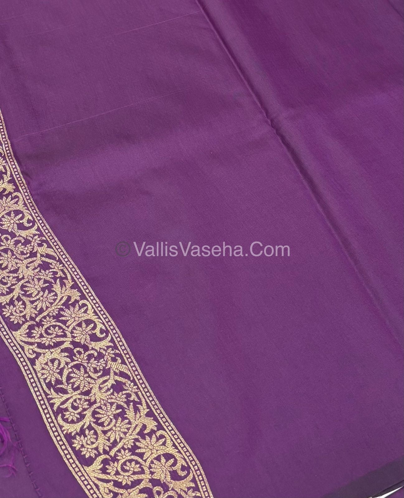 Semi Soft Silk - Border less - Wine Shade -VVSSS025