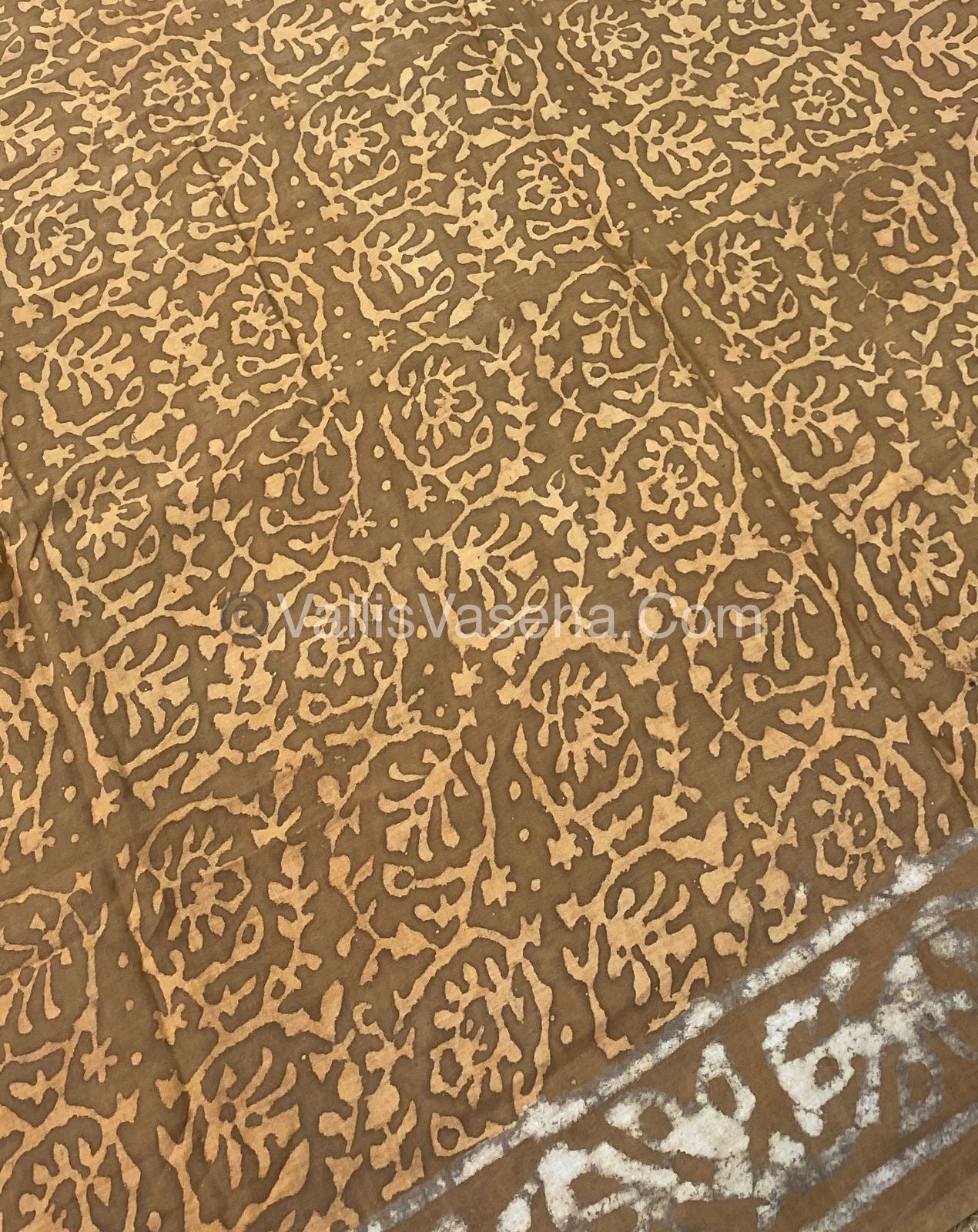 Pure Soft Mul Mul Cotton Sarees - Hand Block Prints - VVMMC003