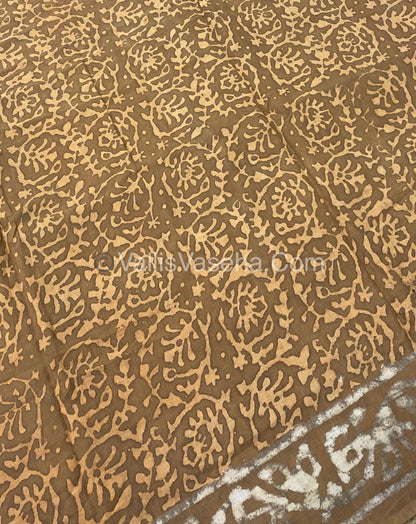 Pure Soft Mul Mul Cotton Sarees - Hand Block Prints - VVMMC003