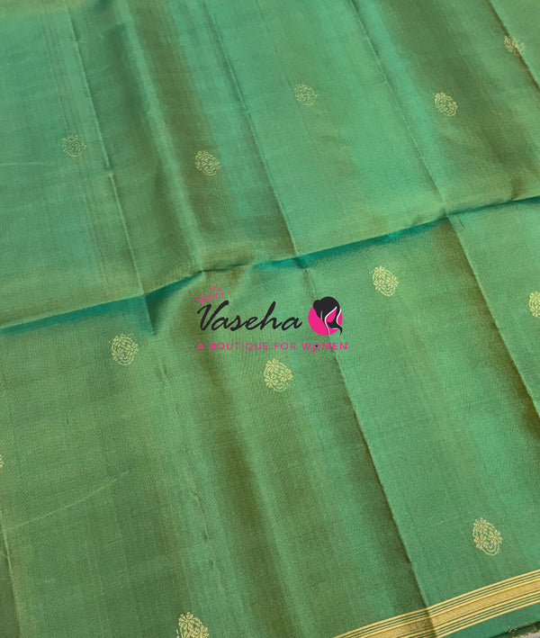 Pure Soft Silk Saree  - Dual Tone Green Shade - VVPSS101