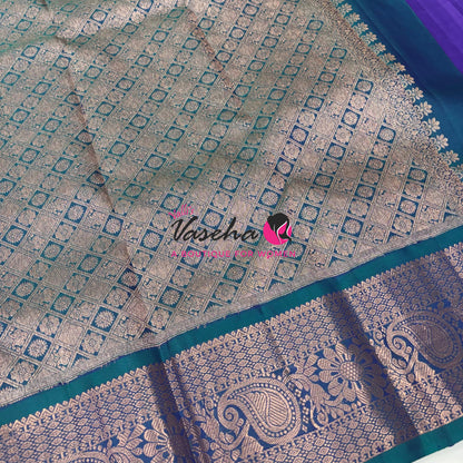 Half Mix - Pure Soft Silk Saree - VVPSS031