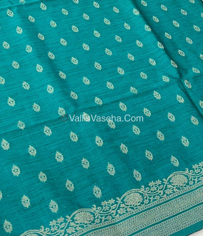 Banarasi - Heritage Silk - Semi Kathan Silk - Ramar Blue Shade- VVBHS006