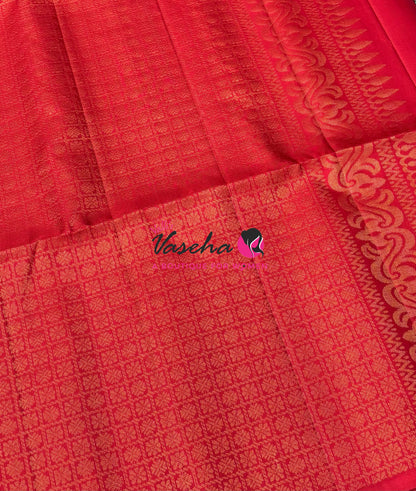Pure Soft Silk Saree  - Red Shade - VVPSS133