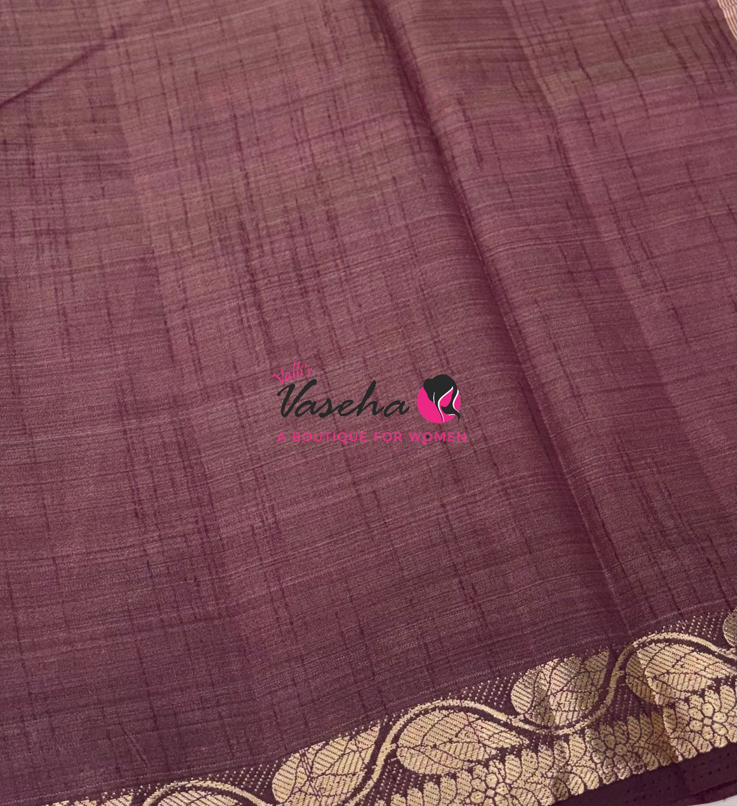 Semi Tussar Silk - Wine Shade - VVSTS003