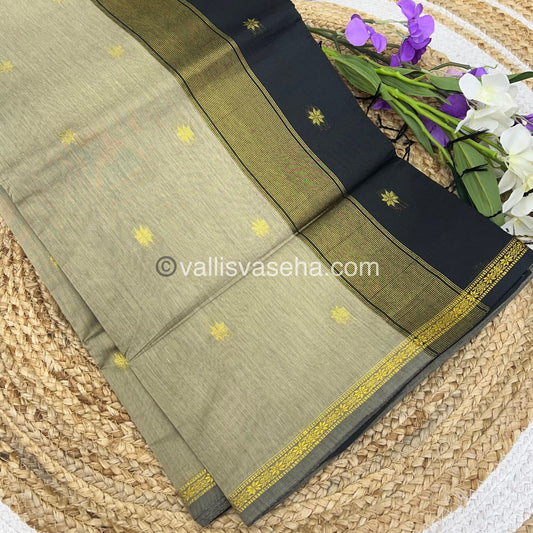 Semi Maheshwari Silk Cotton Saree - VVMSC002