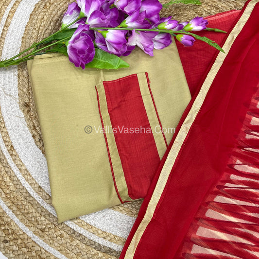 50% less - Offer Unstitched Material -   Cotton Material - VVDUM001