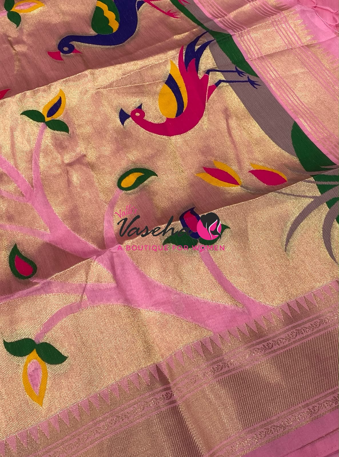 Semi Raw silk - Pink Shade - VVRS010