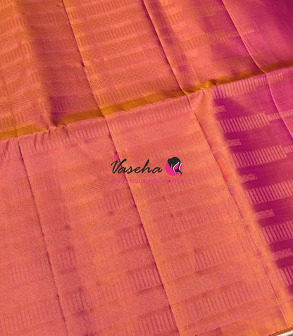 Pure Soft Silk Saree  -  Peachish Pink Shade - VVPSS129