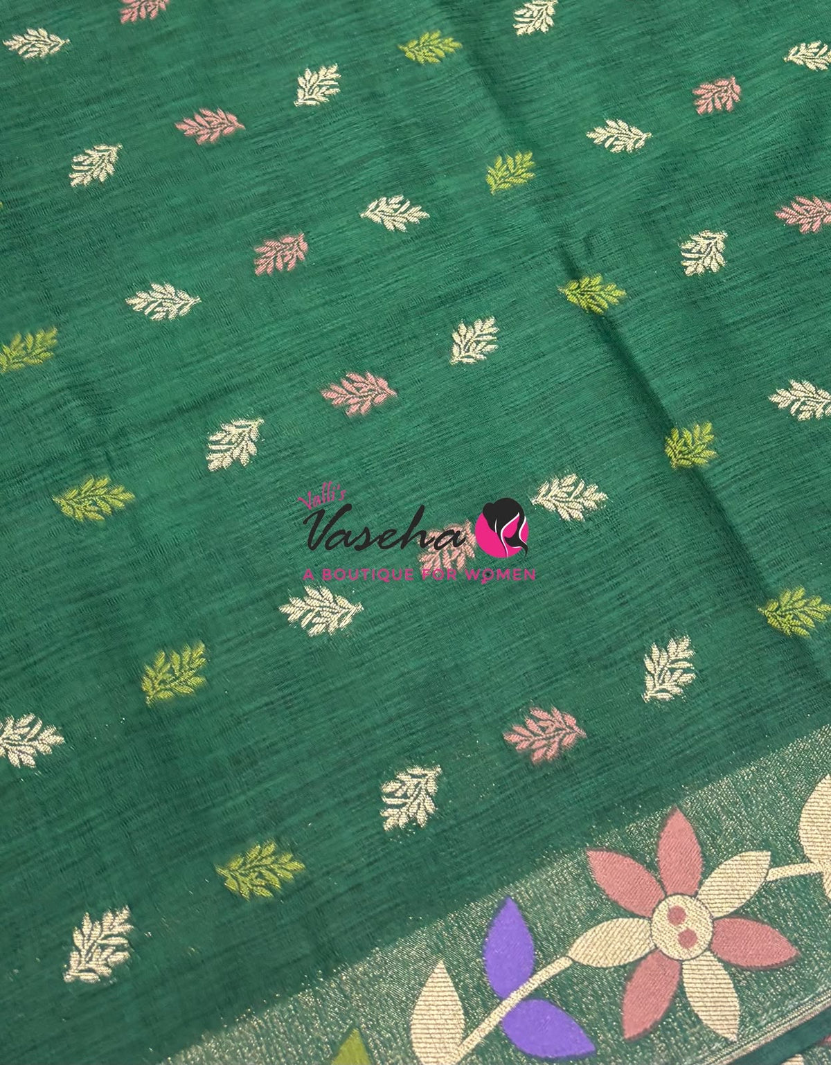 Banarasi - Heritage Meenakari Silk - Green Shade - VVBHS016
