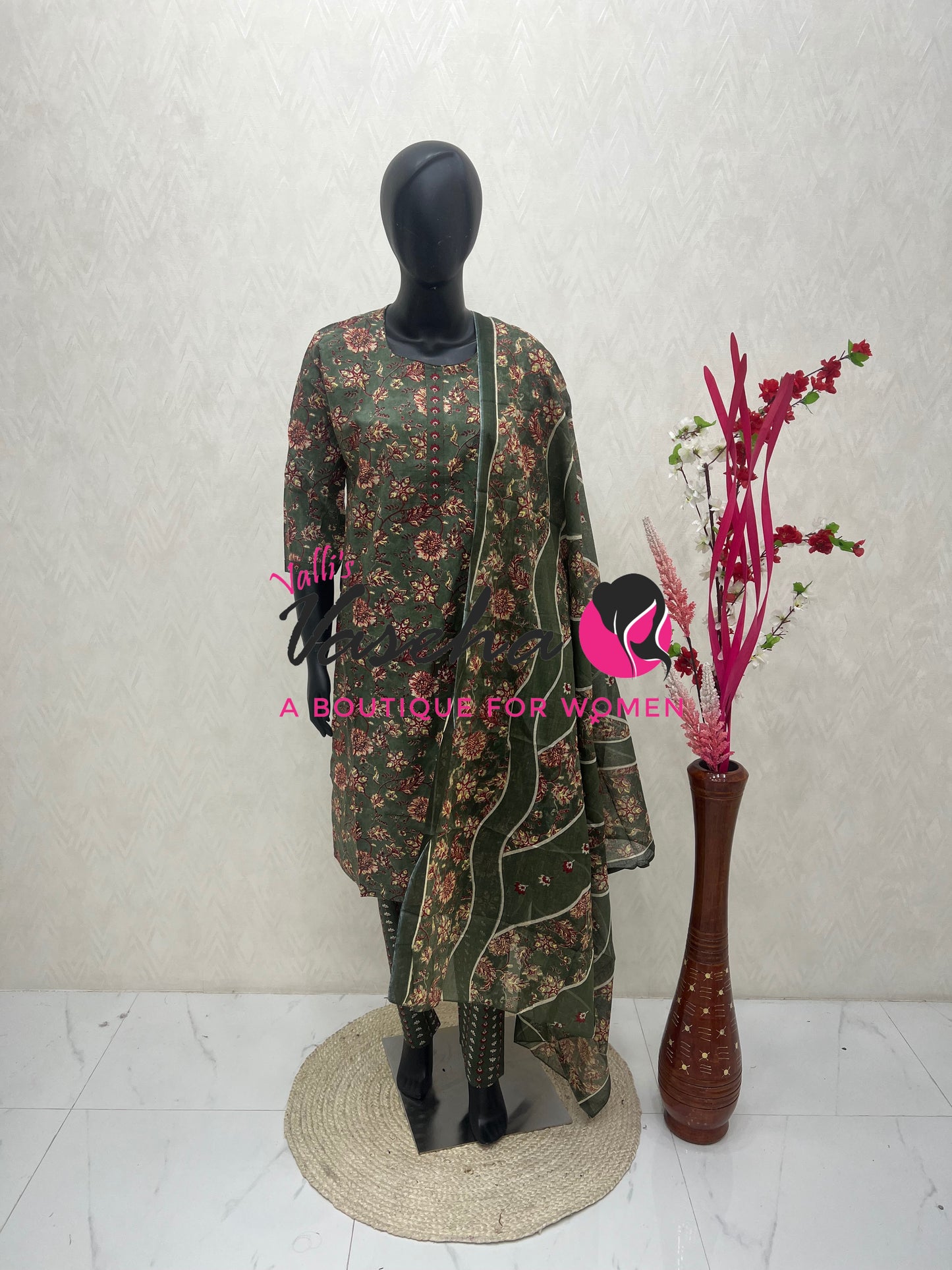 Ready Made - Salwar, Kameez & Duppatta(3pc) - Printed - VVRBS007