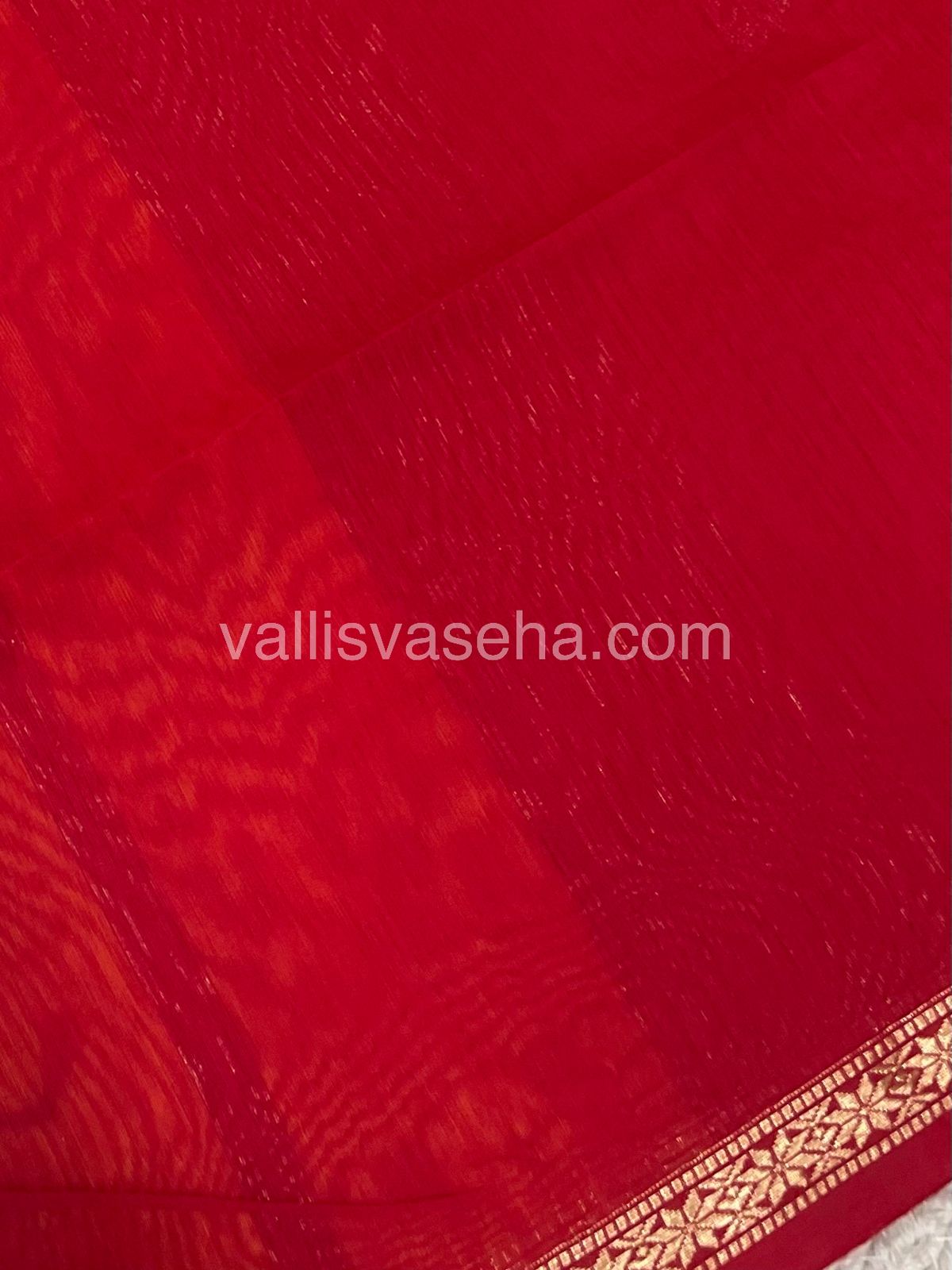 Semi Maheshwari Silk Cotton Saree - VVMSC006