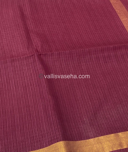Light Weight Kota Saree - Maroon Shade - VVKS001