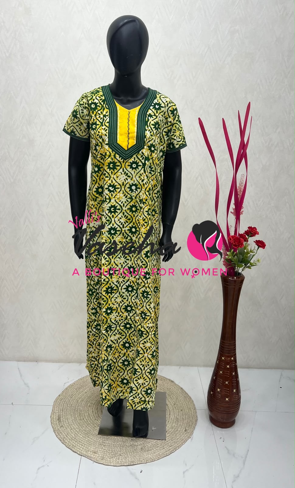 Free Size - Nighties - Batick Prints - VVJN001
