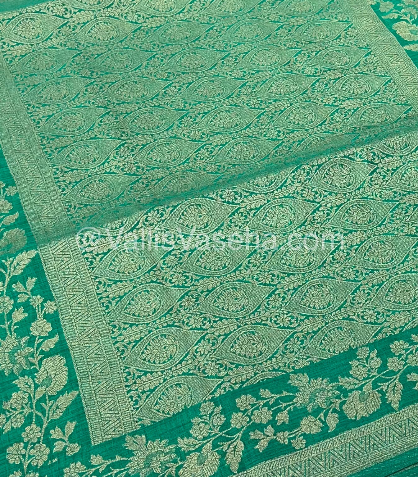 Banarasi - Heritage Silk - Semi Kathan Silk - Green Shade - VVBHS008