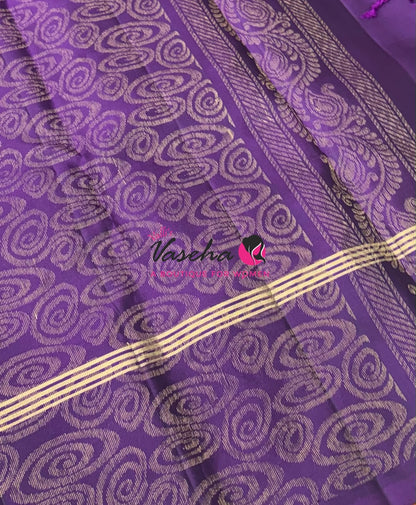 Half Mix - Pure Soft Silk Saree - Retta Petta Border - VVPSS154