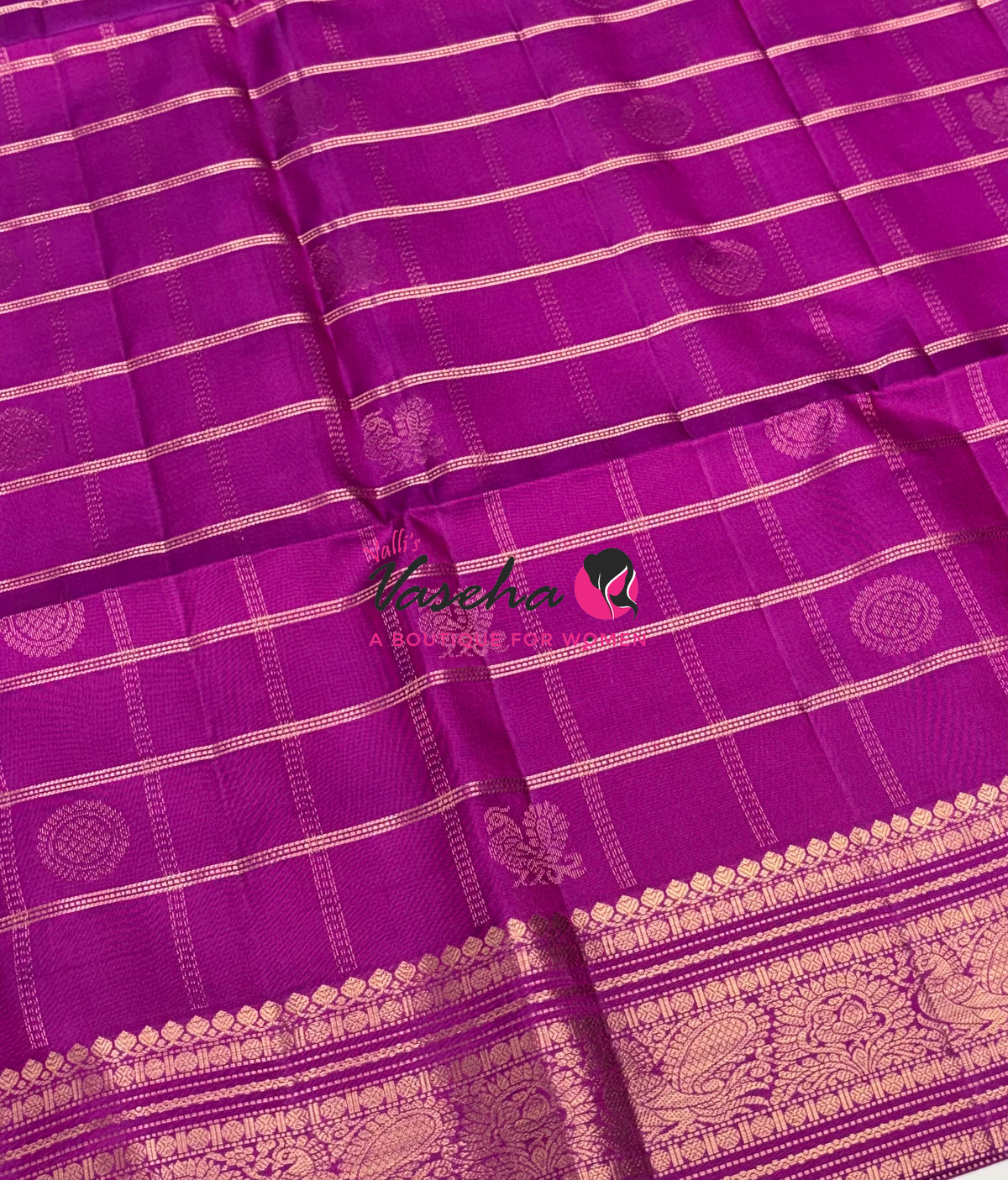 Pure Soft Silk Saree  - Purplish Pink Shade - VVPSS162