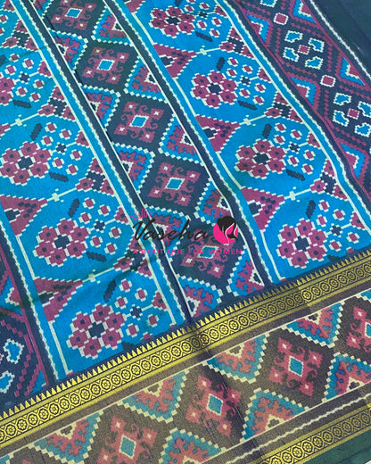 Semi Patola | Printed Silk Saree - Combo - VVSPS002