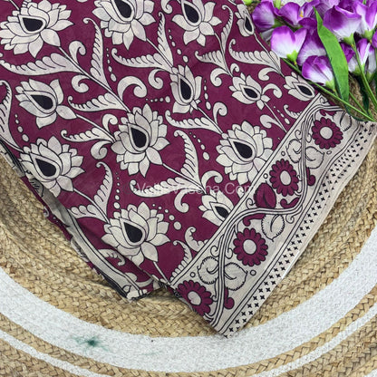Pure Kalamkari Cotton Saree - VVPKC002