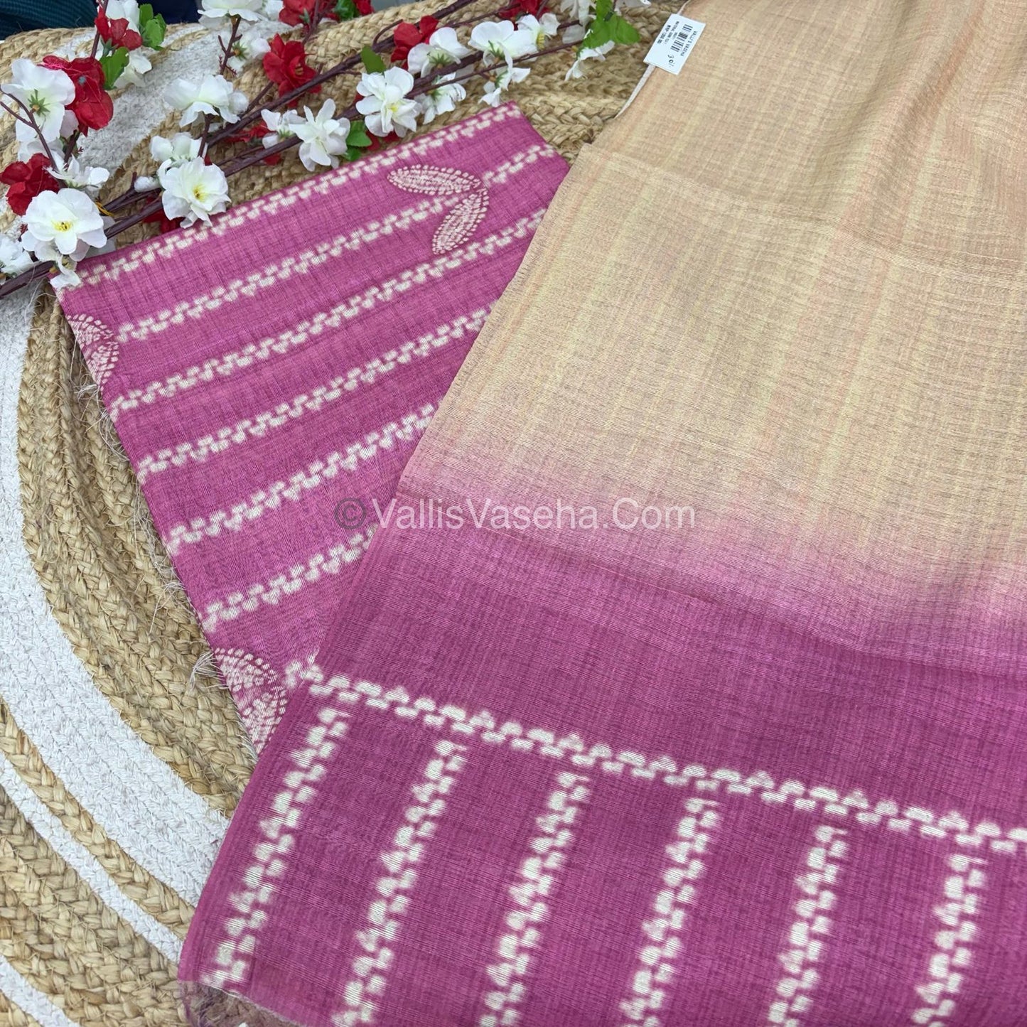 15% less  - Offer Unstitched Material - Makhan Silk Material - VVDUM004