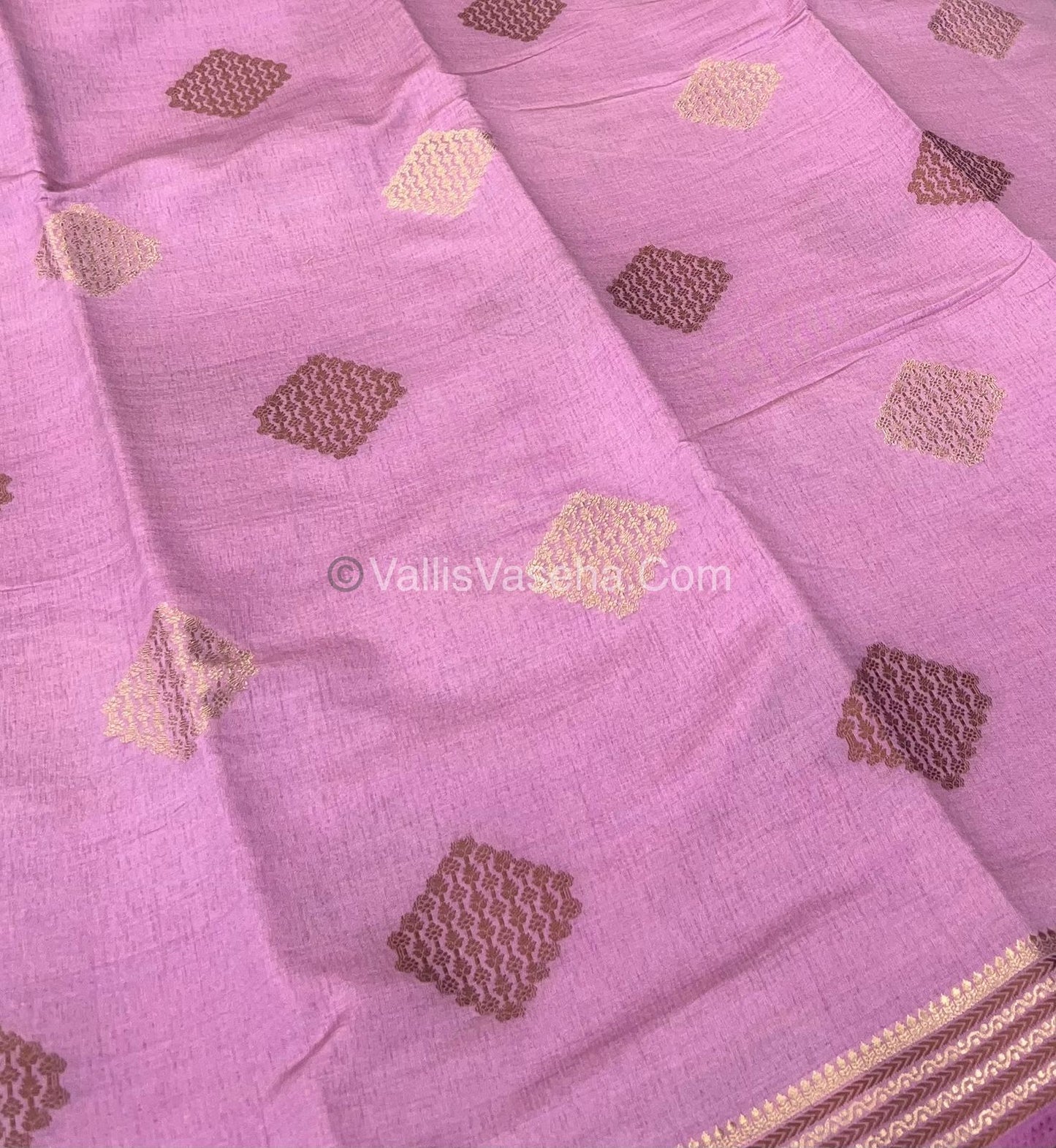 Semi Tussar Silk Saree -  Baby Pink Shade - VVSTS016