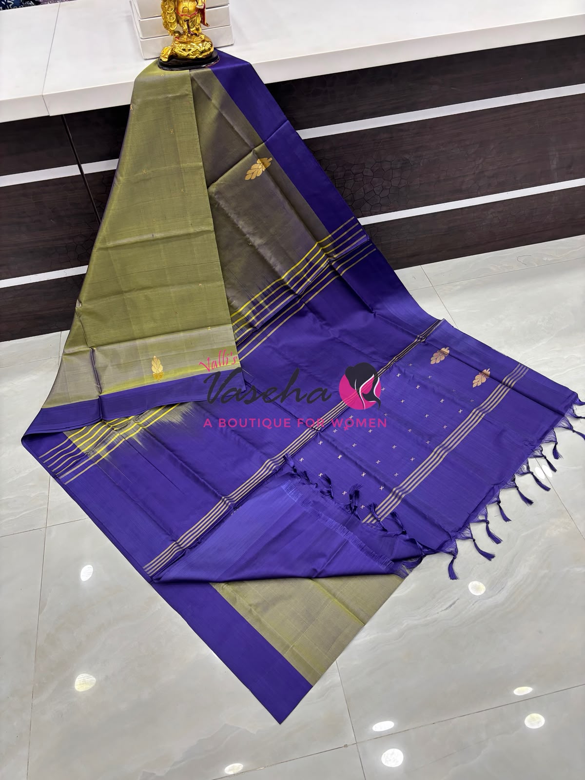 Vazhai Pattu Saree / Banana Pith - With Blouse - VVVPS002
