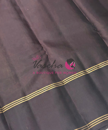 Half Mix - Pure Soft Silk Saree - Long Retta Petta Border with Butta - VVPSS105