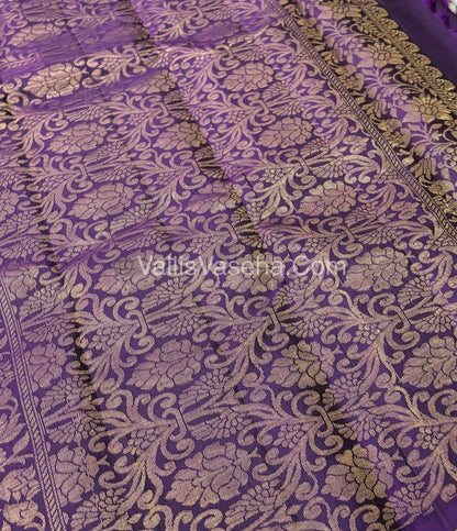Half Mix - Pure Soft Silk Saree - VVPSS049
