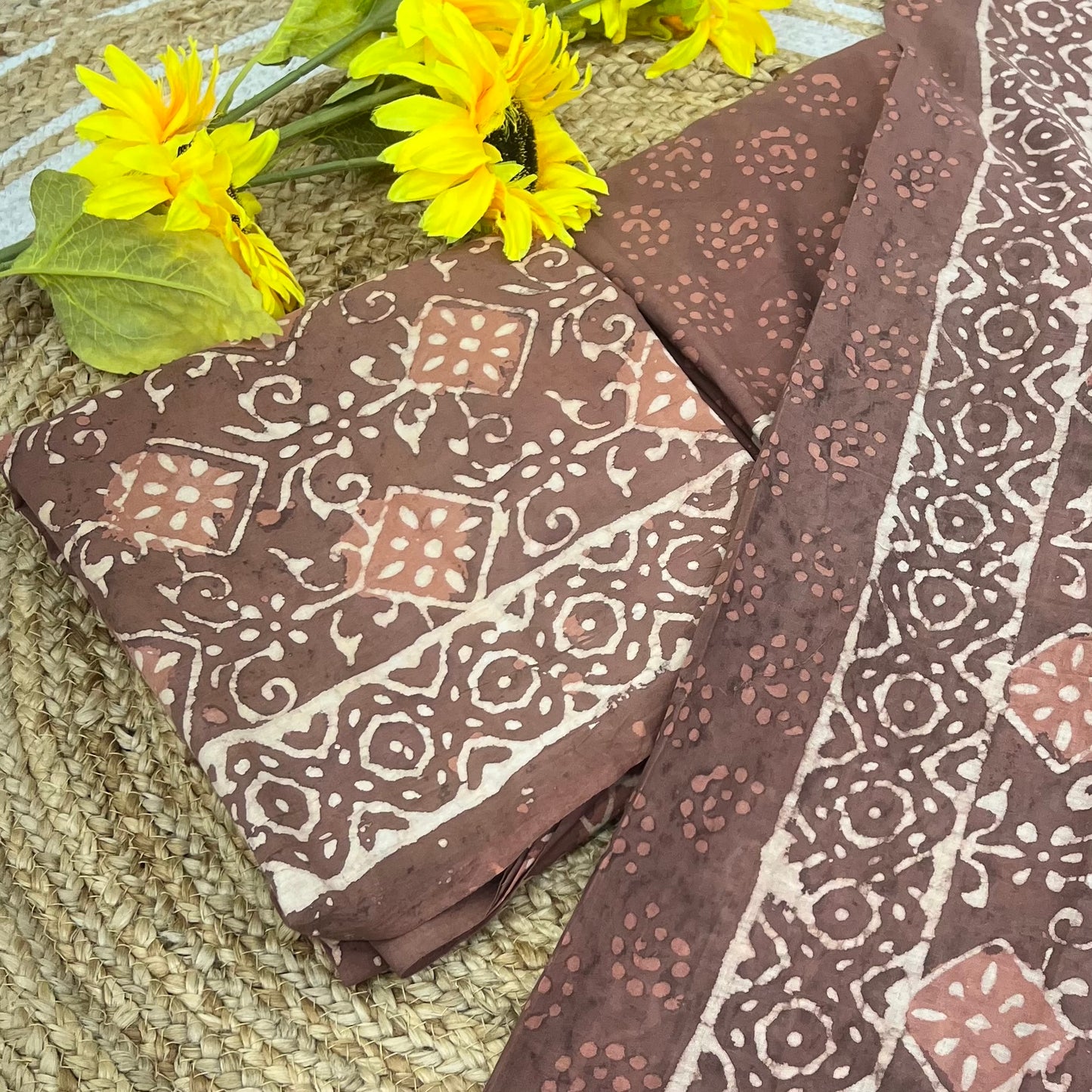 Pure Mul Mul Cotton - Bagru/ Dabu Print - VVUSM002