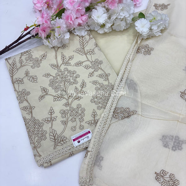 20%less - Offer Unstitched Material - Embroidered Material - VVDUM002