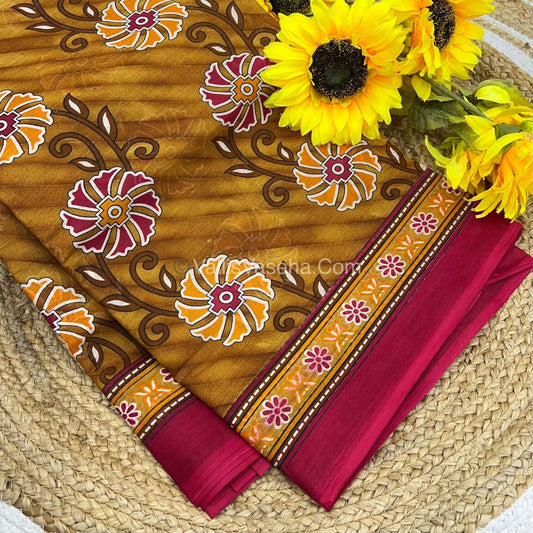 Pure Cotton Voile Saree | VVPVS001