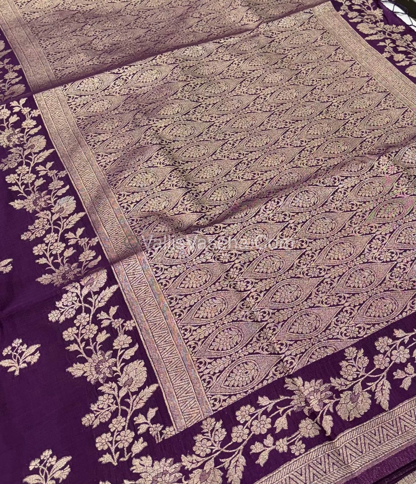 Banarasi - Heritage Silk - Semi Kathan Silk - Purple Shade - VVBHS008