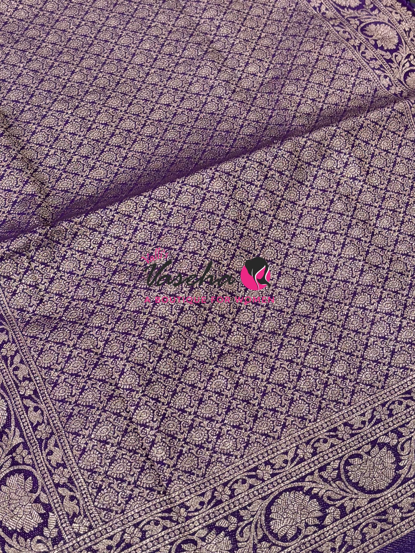 Banarasi - Heritage Silk - Semi Kathan Silk - Purple - VVBHS001