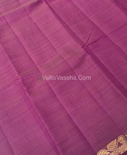 Semi Tussar Silk - Wine Shade - VVSTS003