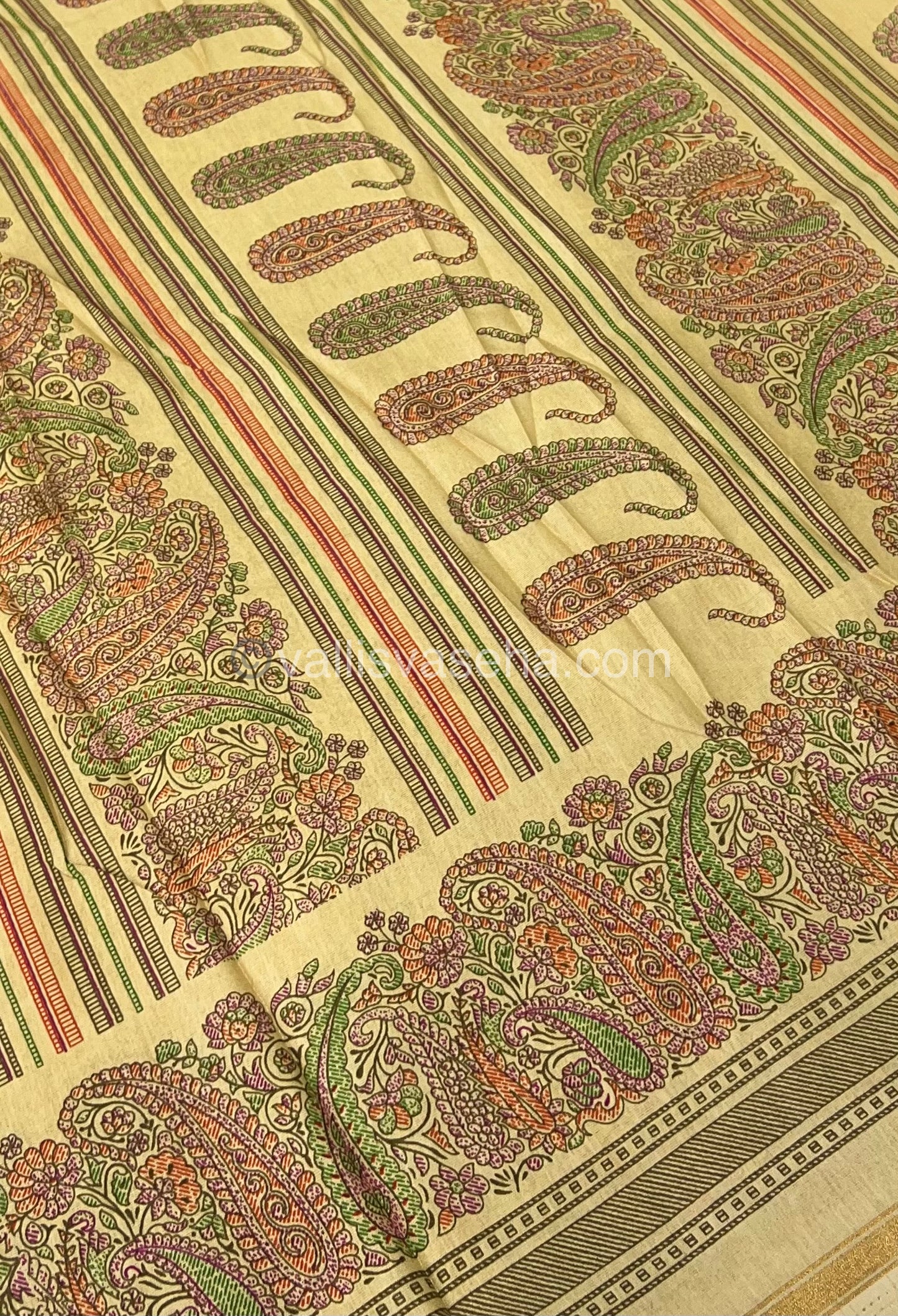 Casual Wear - Fancy Mixed Cotton Cream Shade - VVFMC001